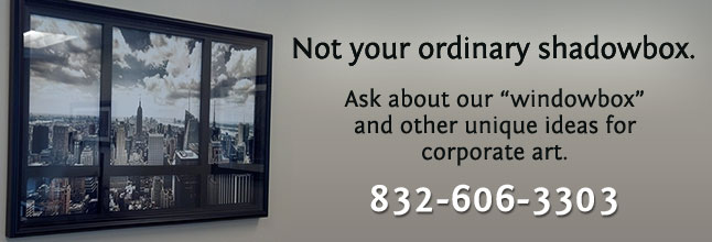 corporate art shadow boxes